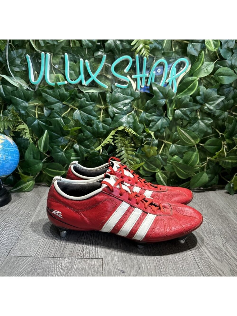 Adidas Size 10 adiPURE IV TRX SG Soccer Cleats Football Red Leather Shoes